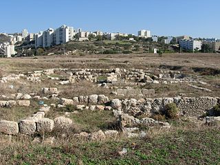 <span class="mw-page-title-main">Tel Shikmona</span> Ancient Phoenician tell on the eastern Mediterranean seacoast near Haifa, Israel