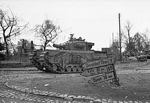 Britische Panzer am 19. November 1944 in Geilenkirchen