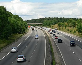 De E13 bij Leicester