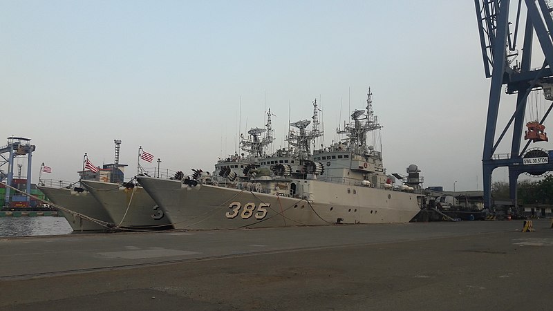 File:Three Indonesian Navy Kapitan Pattimura class on Tanjung Priok.jpg