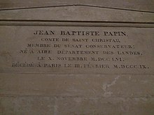 Tomb of Jean-Baptiste Papin in Panthéon.jpg