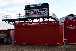 A Hull KR merchandise stall at the 'Craven Streat' complex at Sewell Group Craven Park, Kingston upon Hull.