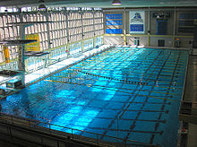 Pitt Swimming and Diving competes in Trees Pool TreesPoolfBalcony1.jpg