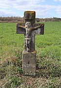 Wayside cross (1689) near Trimbs (Germany)