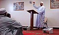 Muslim Air Force Chaplain (Captain) Walid Habash speaks to Muslim troops following a prayer service on Friday, December 19, 2009.