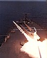 USS Arkansas (CGN-41) launches a RIM-66 Standard missile, circa in 1981.jpg