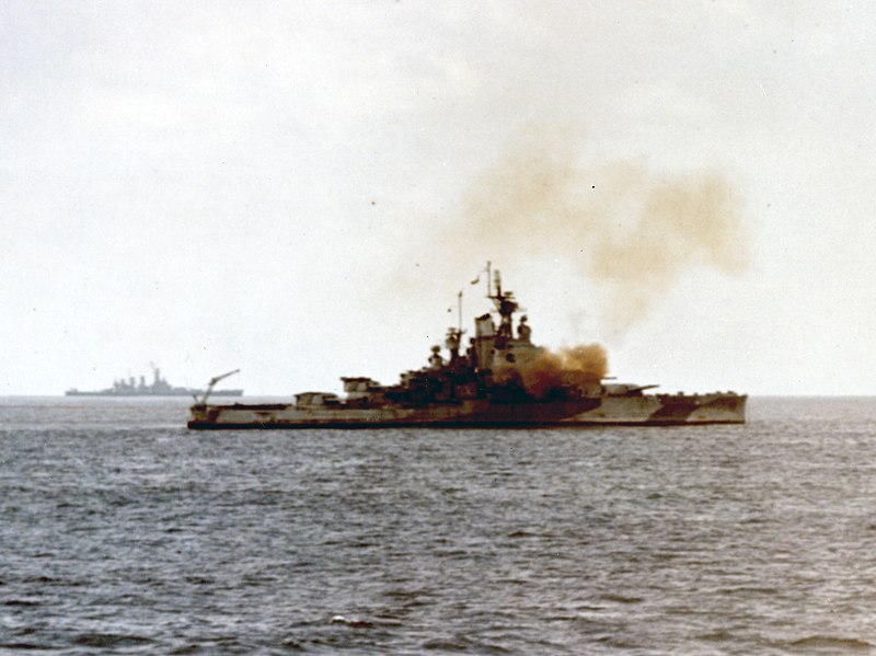 File:USS Nevada (BB-36) bombarding Iwo Jima.jpg