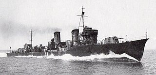 Japanese destroyer <i>Usugumo</i> (1927) Fubuki-class destroyer