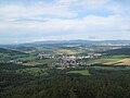 Kdyně as viewed from the observation tower