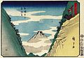 Valley of Approach bij Oyama in de provincie Sagami (Hiroshige, 1852) .jpg