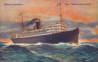 SS <i>Infanta Isabel de Borbon</i> Steam ocean liner, built in Scotland for Spanish service to the River Plate