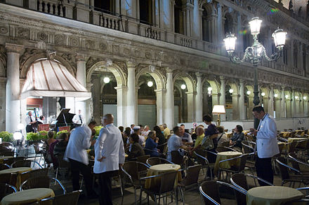 A cafe in Piazza di San Marco.