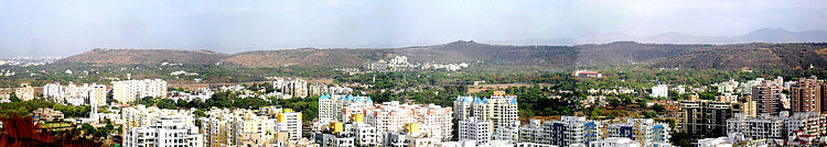 Vetal Hill Panorama, the summit is in the centre.