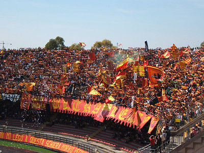 US Lecce crowd at the Stadio Via del Mare