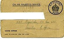 A voting registration card in Mogadishu during the British military administration (1949) Voteregmog49.jpg