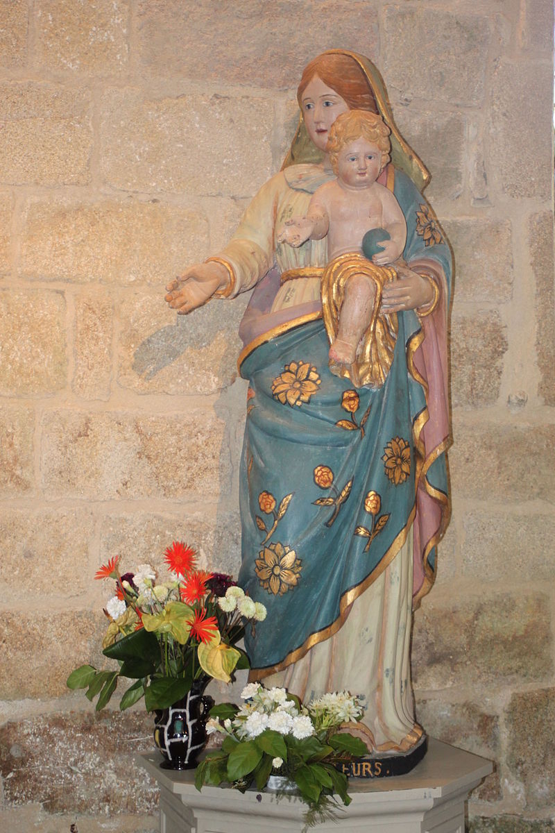 Chapelle Notre-Dame-des-Fleurs : statue de Notre-Dame-des-Fleurs.