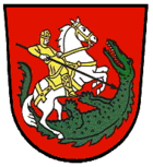 Coat of arms of the city of St. Georgen in the Black Forest