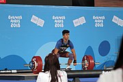 Deutsch: Gewichtheben bei den Olympischen Jugendspielen 2018; Tag 2, 10. Oktober 2018; Jungen 62 kg English: Weightlifting at the 2018 Summer Youth Olympics at 8 October 2018 – Boys' 62 kg