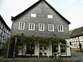 Half-timbered gable house with parts from different centuries