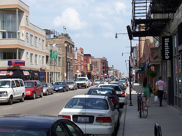 View of North Avenue in Wicker Park