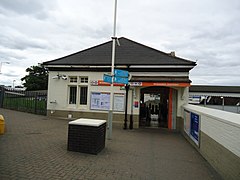 Het stationsgebouw van bouwdeel 2