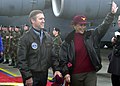 Cohen and his wife at Ramstein Air Base, Germany, 2000.