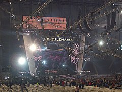 WrestleMania 23 stage at Ford Field.
