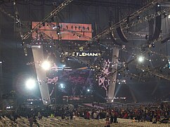 WrestleMania 23 stage at Ford Field.