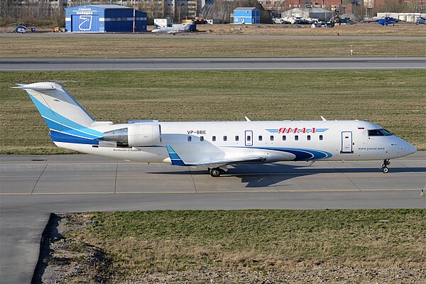 Yamal Airlines Bombardier CRJ-200 in Moscow Domodedovo Airport