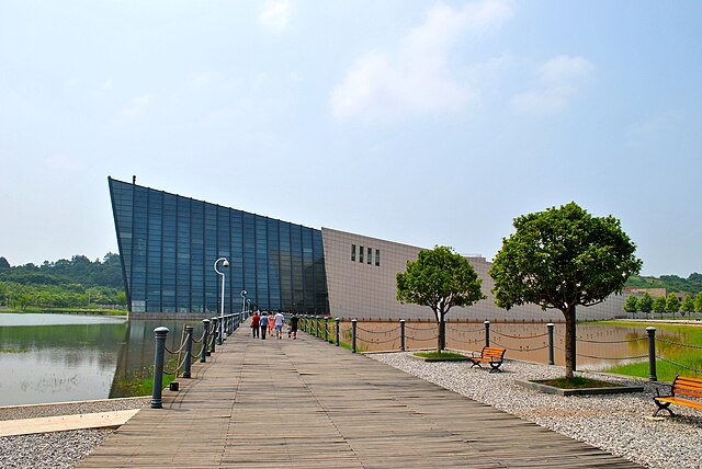 The Zhongshan Warship Museum in Wuhan.