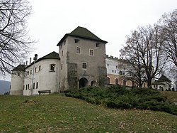 Zvolenský hrad, pohled na vstupní část