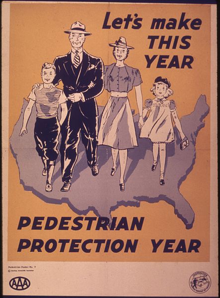 File:"Let's make this year pedestrian protection year" - NARA - 514882.jpg