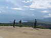 View from the top of the switchback road section at Kultuk. Rail passengers coming in from Irkutsk are treated to a similar view