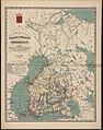 Suomen suuriruhtinaskunnan kartta vuodelta 1857, ven. Карта Великого княжества Финляндского в 1857 году.