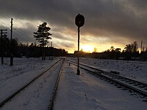 Нечётная горловина. Вид в сторону ст. Леппясюрья.