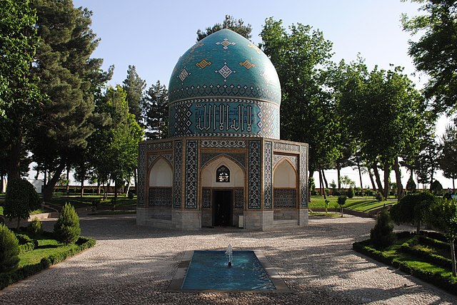 The mausoleum of Attar of Nishapur, a Persian poet who was killed during the sack of Nishapur, was built during the Timurid Renaissance in the 15th ce