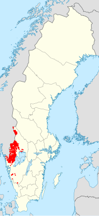 Miniatyrbild för Lista över insjöar i Sverige med namn som slutar med -tjärnet