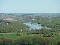 La vallée de la Loire vue de Sancerre (vers l'amont)