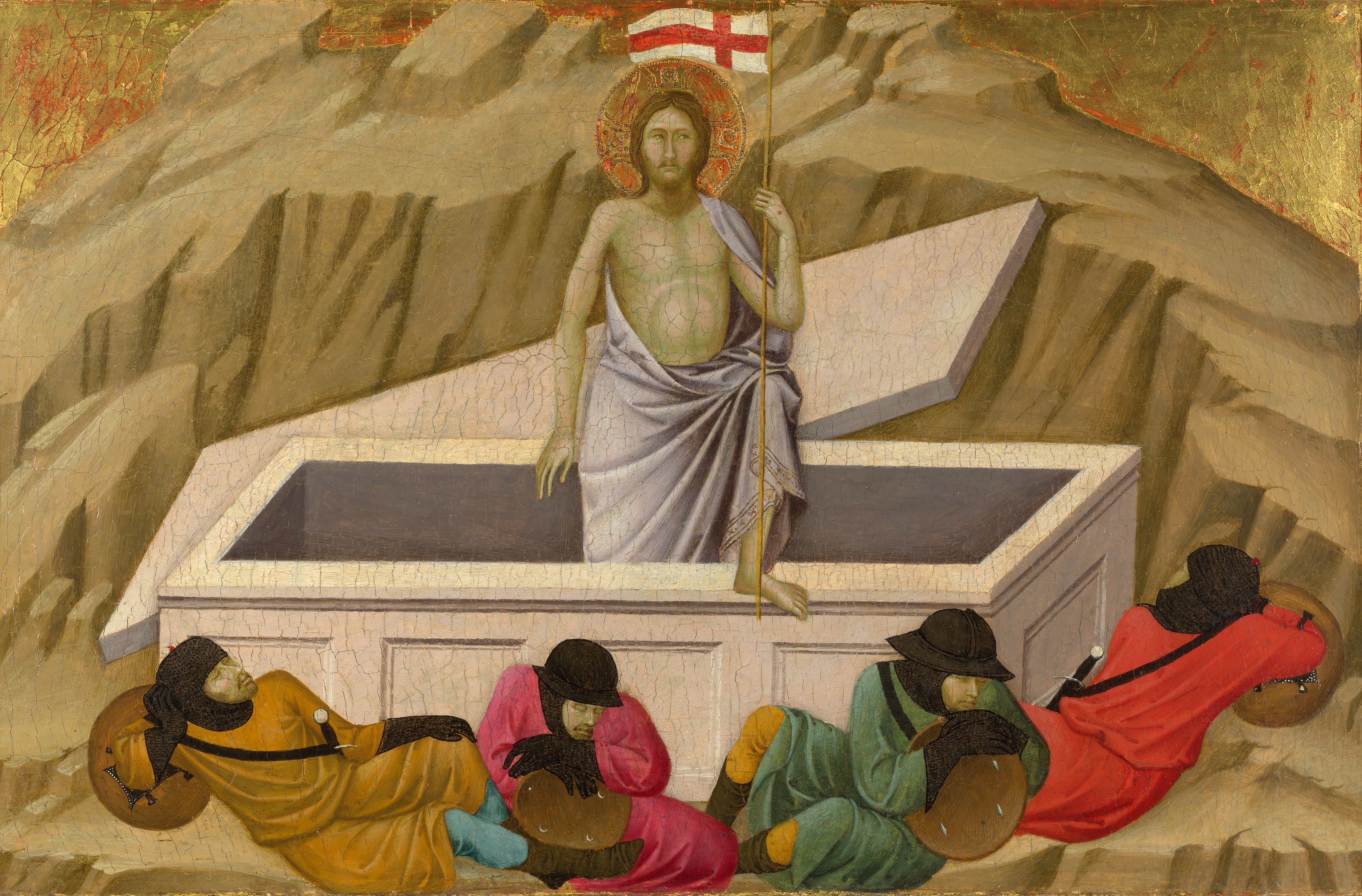 Ugolino di Nerio, The Resurrection, 1324-25, painting, National Gallery, London