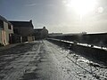 La tempête du 5 février 2014 à Saint-Guénolé : blocs d'écume passant par dessus le parapet rue des Embruns 2