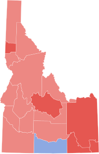 Results by county:
Sweet
50-60%
60-70%
Mayhew
50-60% 1890 Idaho Representative election results.svg