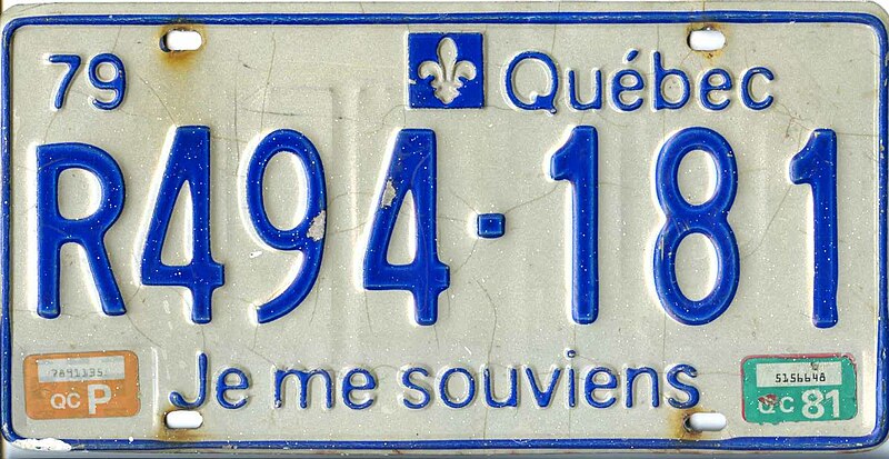 File:1979 Québec license plate R494-181 trailer.jpg