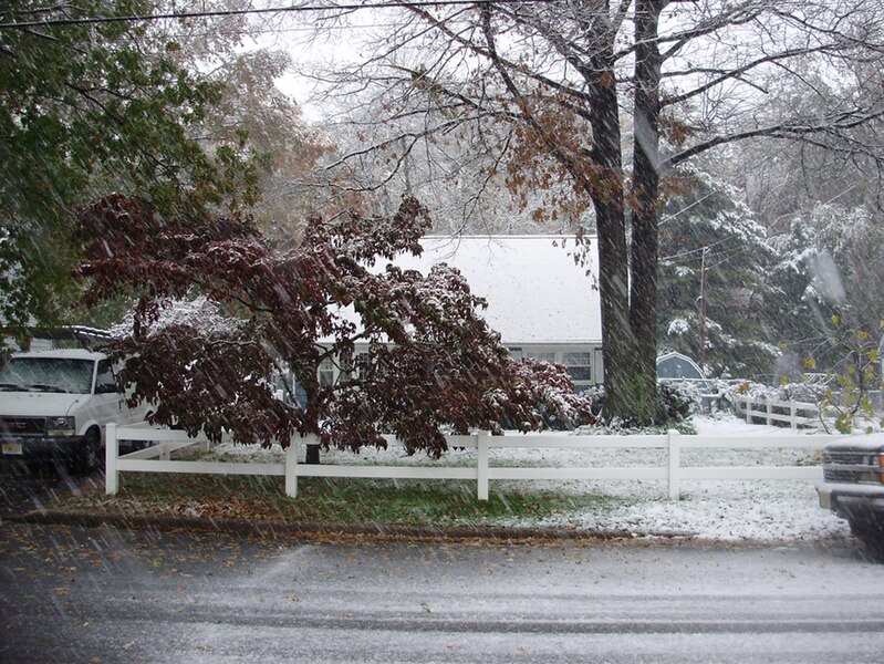 File:2011-10-29 14 00 00 02 A house along Terrace Boulevard with 1.8 inches of snow on the ground during the 2011 Halloween nor'easter in Ewing Township, Mercer County, New Jersey.jpg