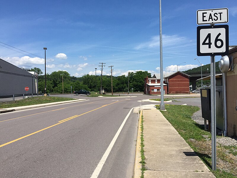 File:2016-06-18 14 06 52 View east along West Virginia State Route 46 (Armstrong Street) between Piedmont Street and Davis Street in Keyser, Mineral County, West Virginia.jpg