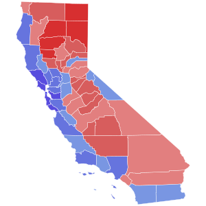 2022 California Attorney General election results map by county.svg