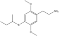 Chemical structure of 2C-T-17.