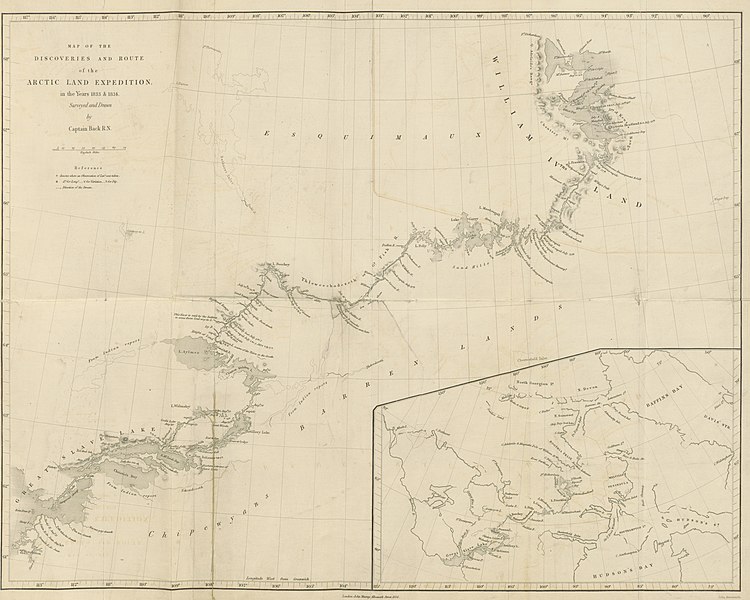 File:713 of 'Narrative of the Arctic Land Expedition to the mouth of the Great Fish River, and along the shores of the Arctic Ocean, in the years 1833, 1834, and 1835 ... Illustrated by a map and plates' (11013219994).jpg