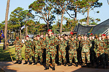 720th STG airmen during the transition ceremony of the 17th ASOS from Air Combat Command to Air Force Special Operations Command. 720th STG 2008.jpg