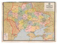 1927 administrative map of the UkSSR