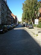 Granitpflasterstraße